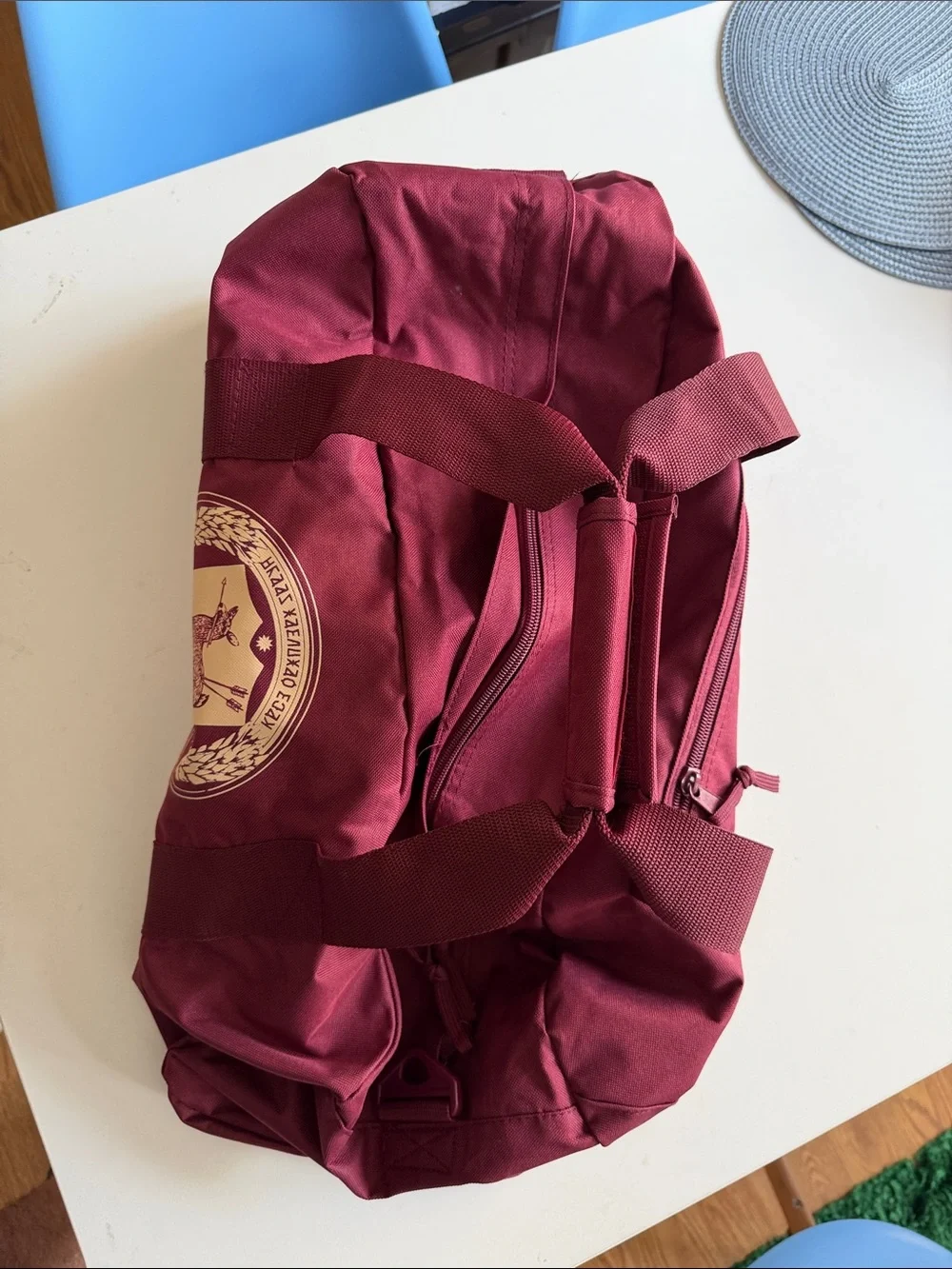 My Chemical romance KCR Maroon  Duffel Bag with DEER and wheat shirld Emblem